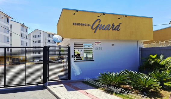 Fachada do Condomínio Residencial Guará em Belo Horizonte, cliente da Conservadora Legionários para segurança residencial 24h e facilities.